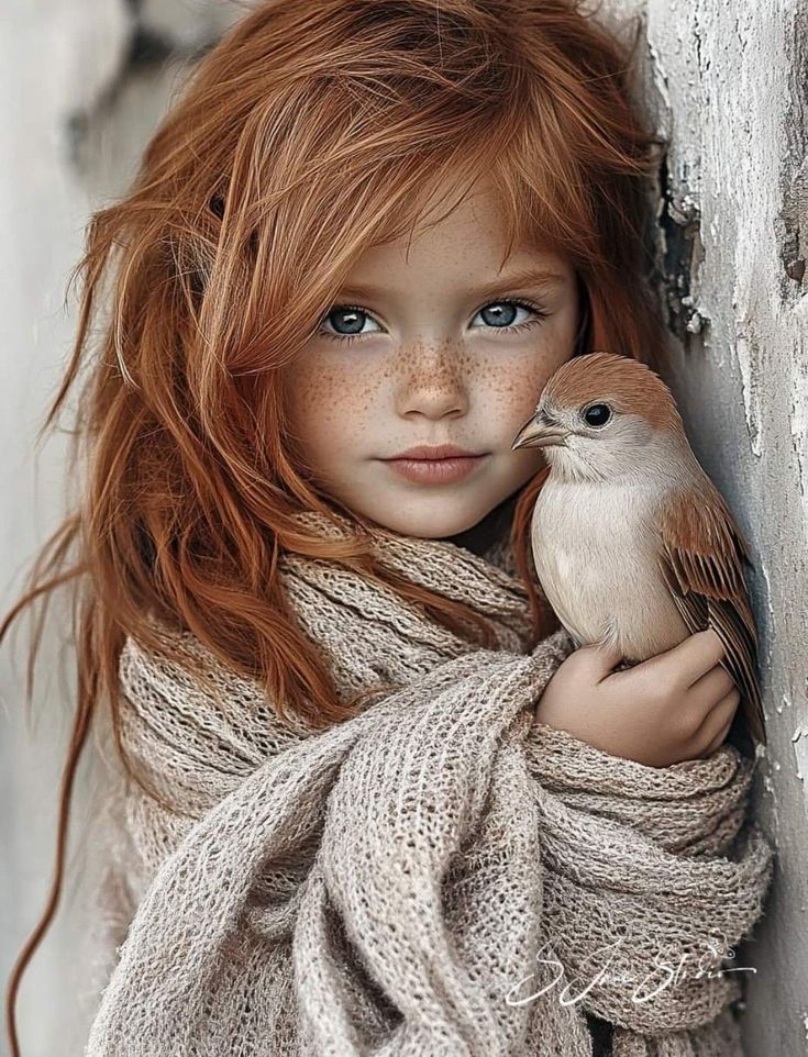 Such a very beautiful girl and the picture is exceptional. This is obviously an artificially enhanced real picture but I find myself responding to it with very raw emotion. My children are in awe, so am I.